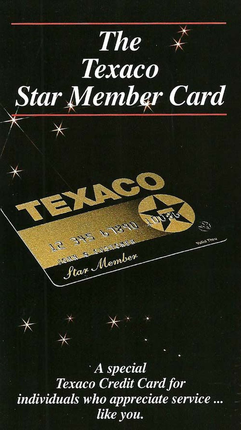 Texaco Credit Card, circa 1990
